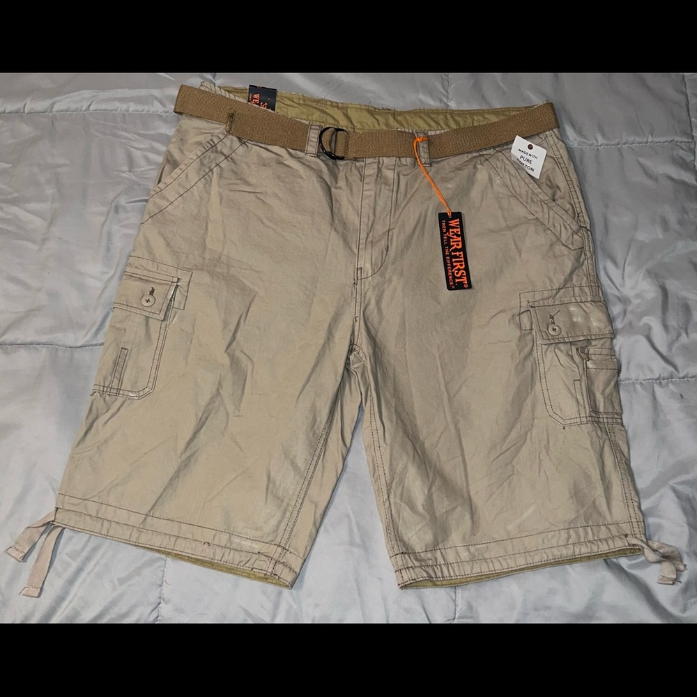 New Mens Wear First Cargo Shorts